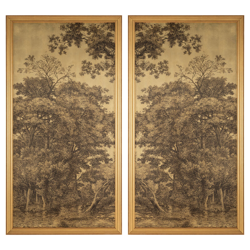 Maria Mendez's Golden Landscape II image number 4