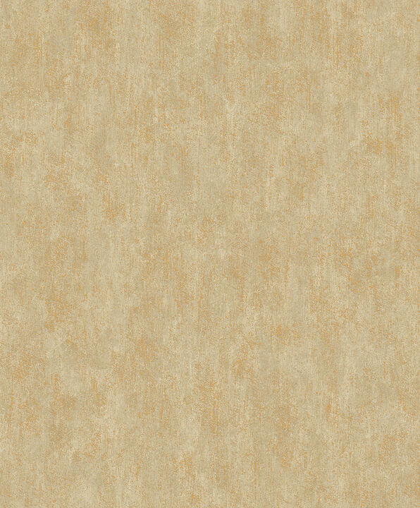 Shimmering Patina Gold on Taupe Wallpaper