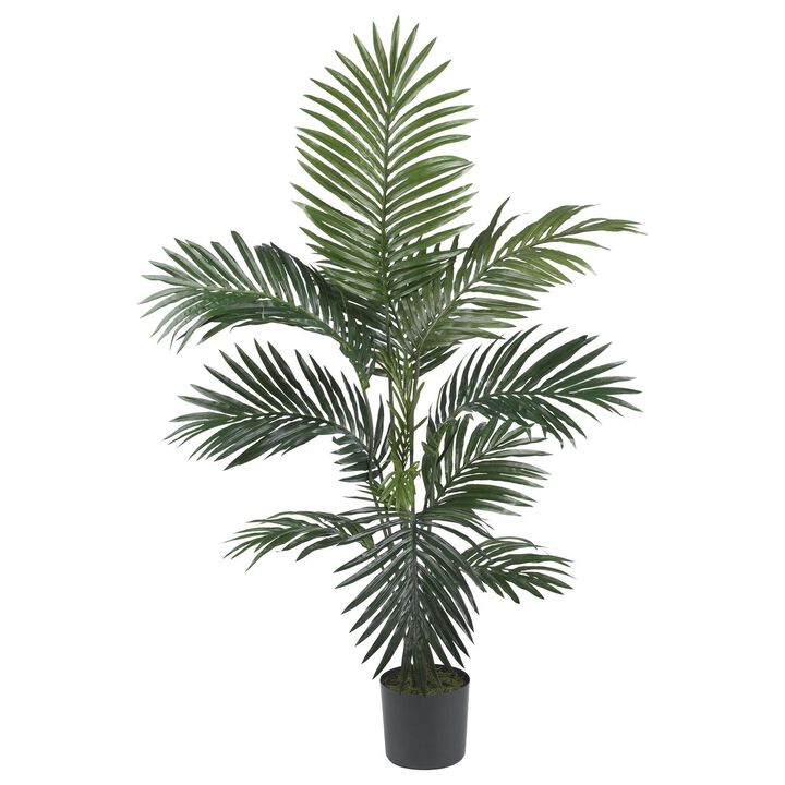 Nearly Natural 4-ft Kentia Palm Tree w/9 Fronds
