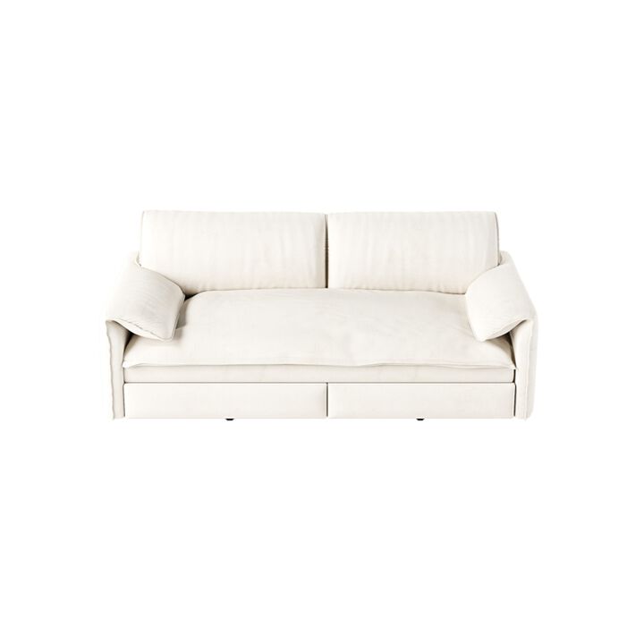 Lescet Velvet Pull‑Out Sleeper Sofa Bed