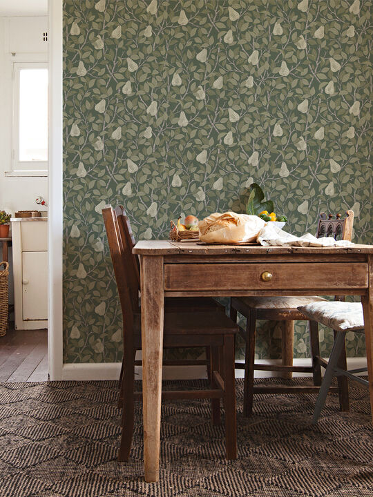 Pirum Green Pear Wallpaper