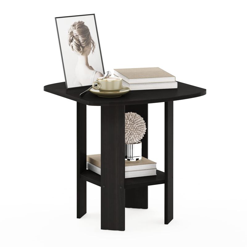 FurinnoFurinno Simple Design End/SideTable, Espresso