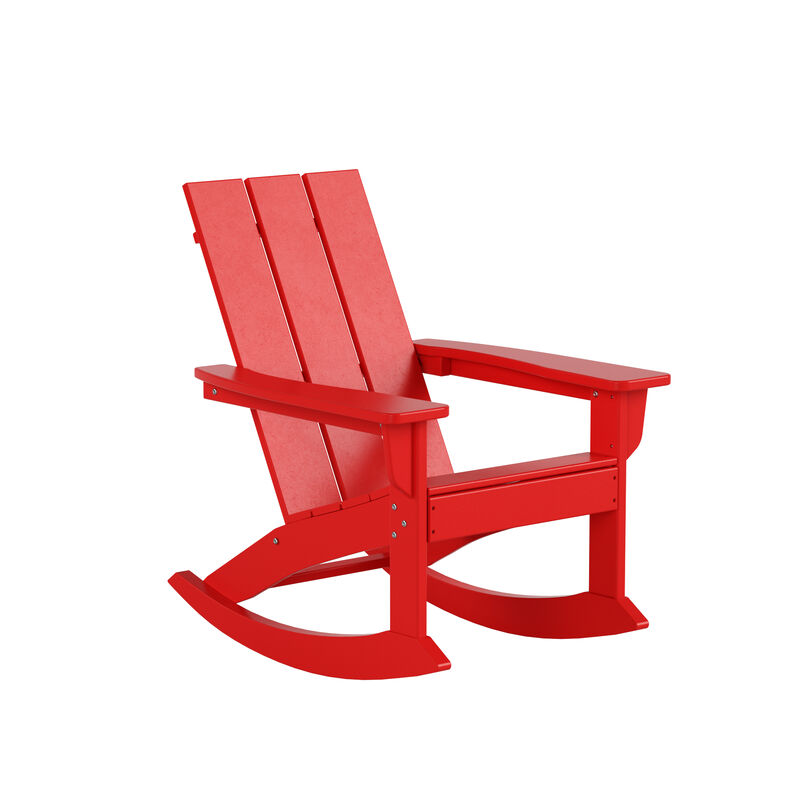 WestinTrends Modern Adirondack Outdoor Rocking Chair