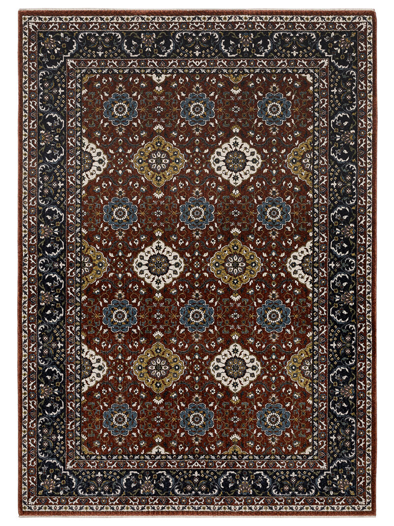 Vivian 5'3" x 7'6" Red Rug image number 0