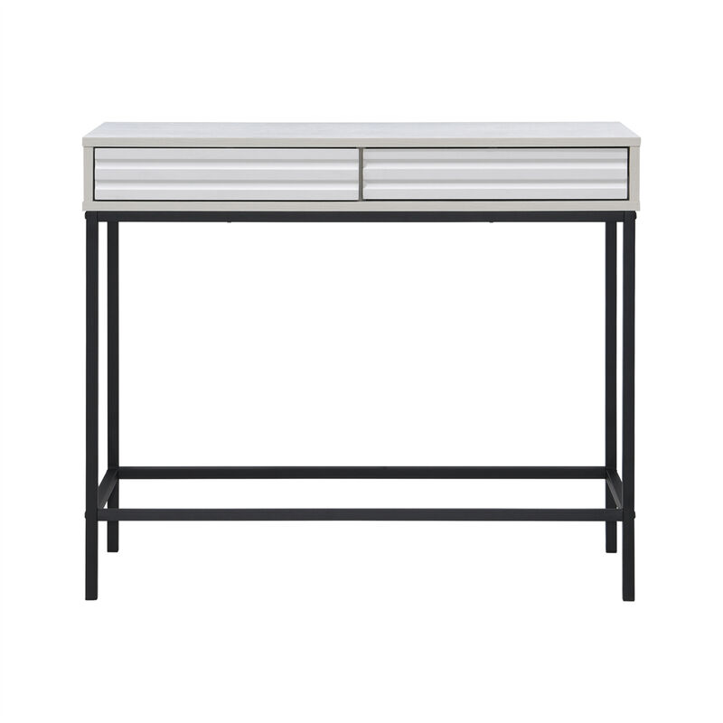 Casimo 35.43 in. Rectangular Engineer Wood Console Table