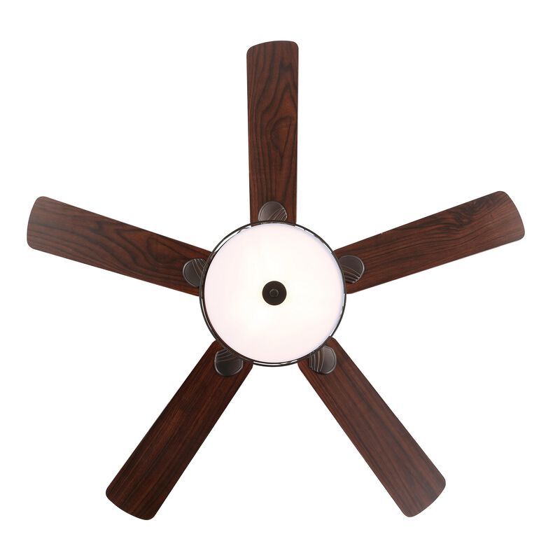 Circe Transitional Glam Drum Shade LED Ceiling Fan with Remote