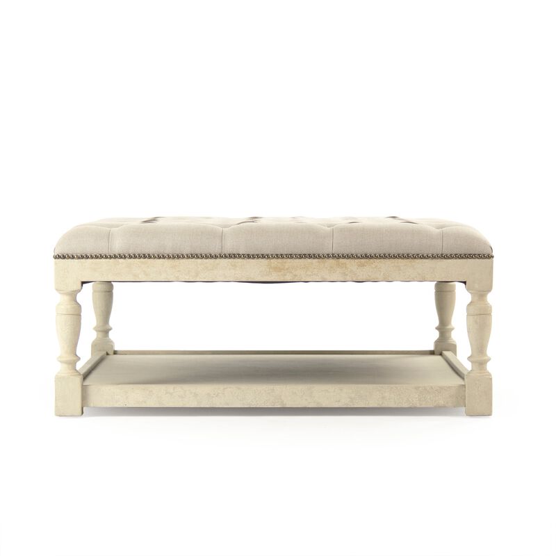 Square Tufted Ottoman image number 1
