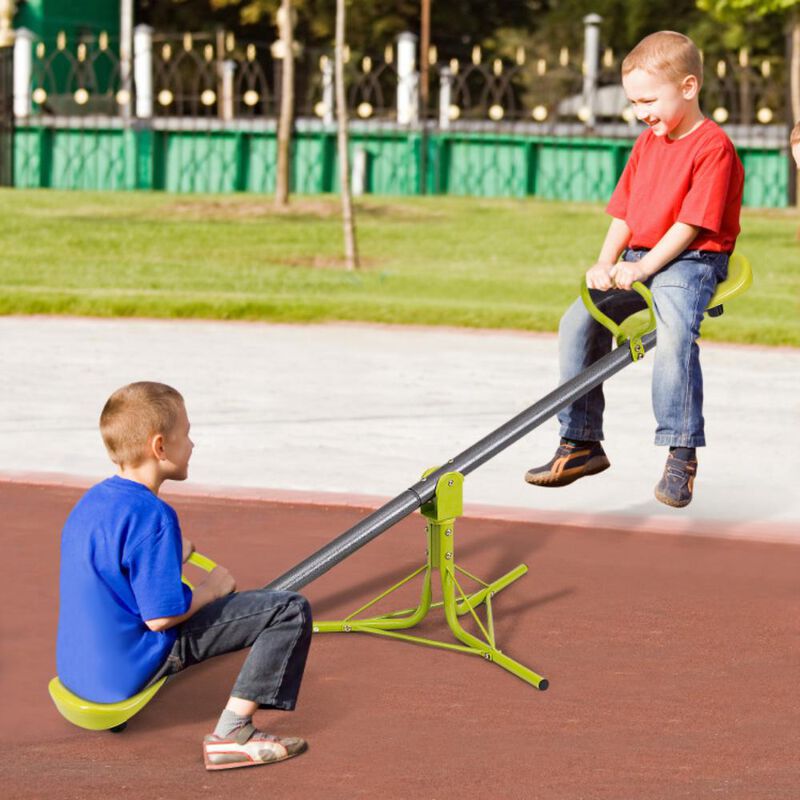 Hivvago Kids Seesaw Swivel Children Teeter Totter Outdoor Play Set for 2 Children