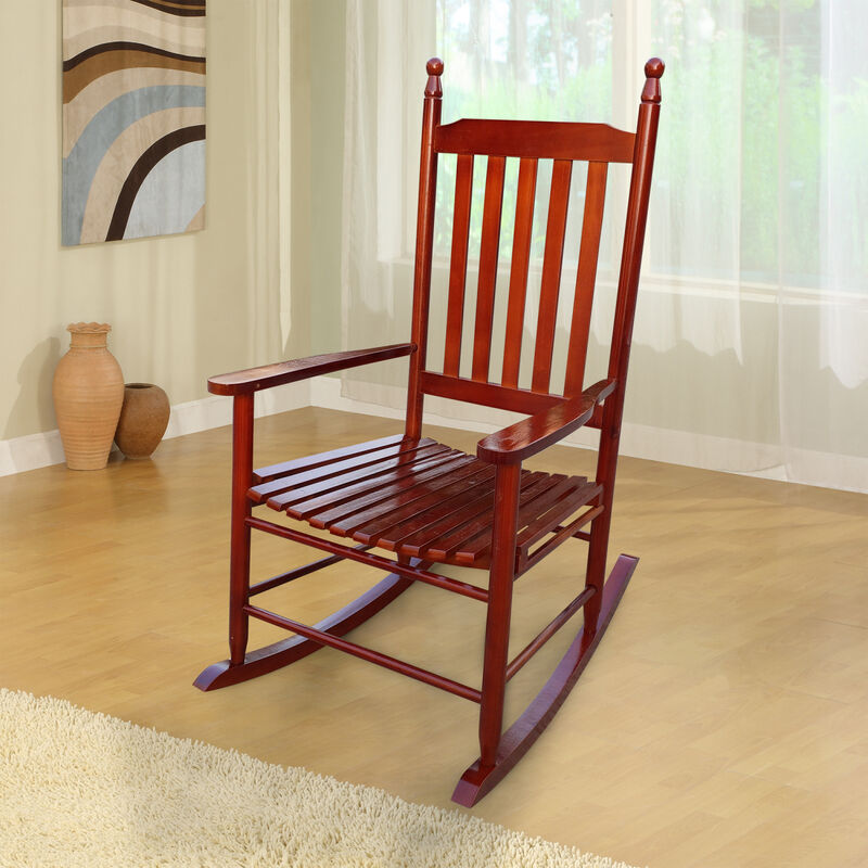Streamdale Wooden Porch Rocker Chair Brown