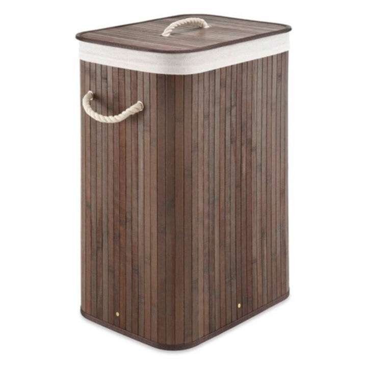 Laundry Hamper Dirty Clothes Basket with Lid and Removable Bag