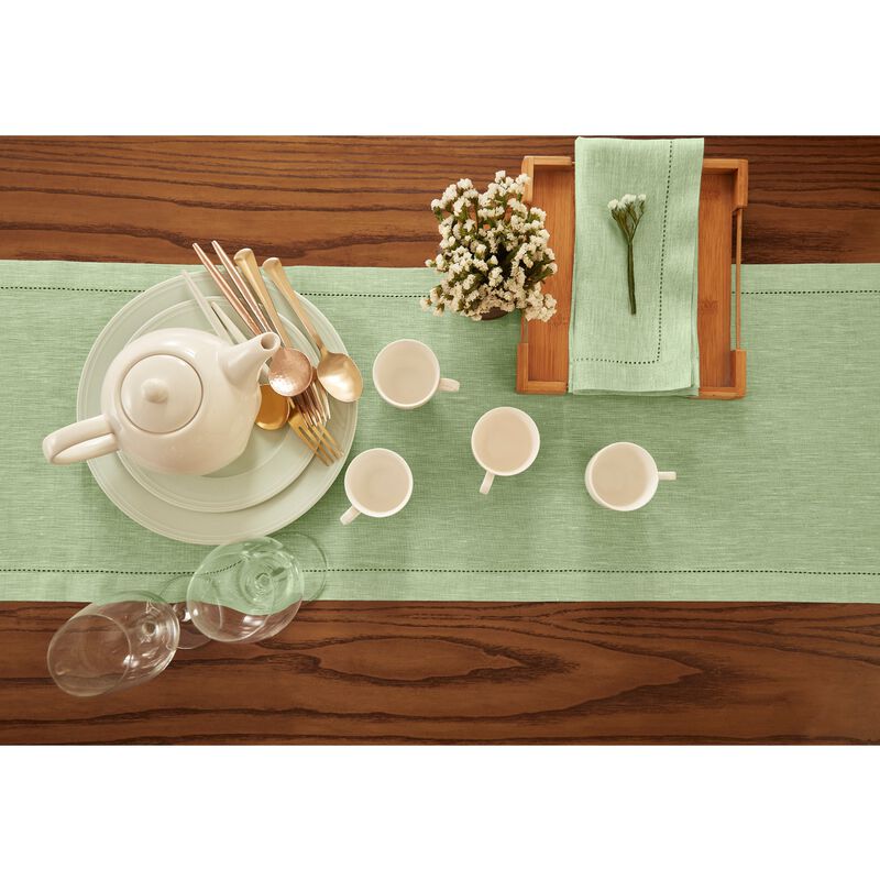 Solino Home Milan 100% Linen Table Runner &ndash; Handcrafted, Machine Washable, Perfect for Holiday and Everyday Dining
