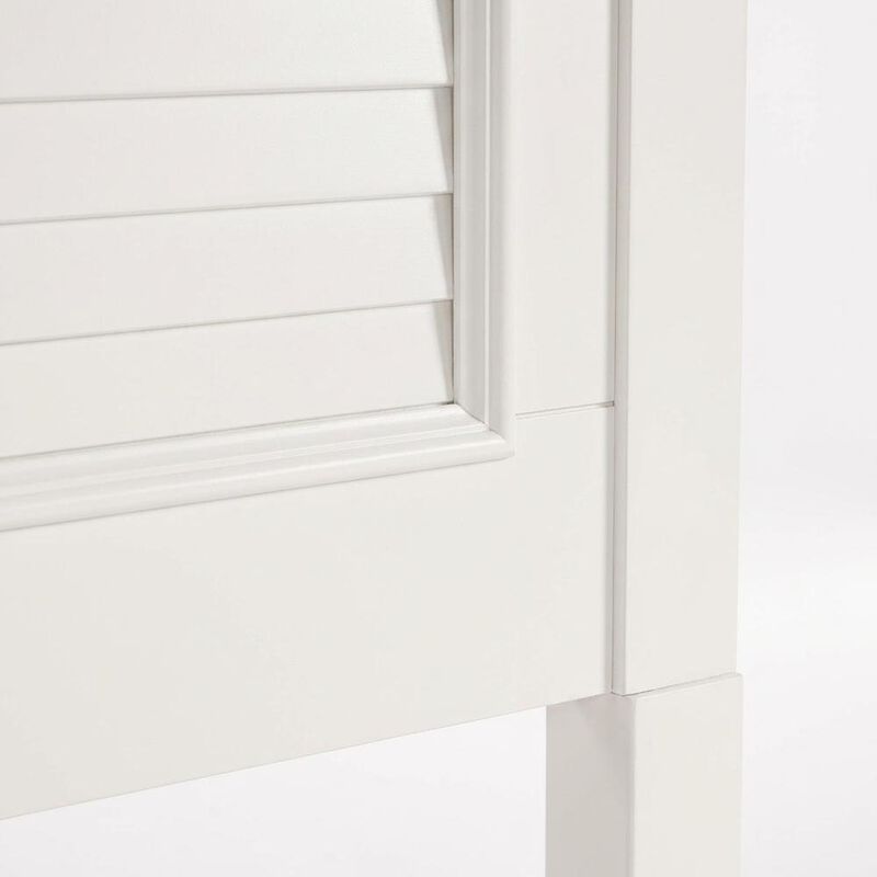 Oyster White Headboard with Solid and Manufactured Wood Frame for Bedroom image number 4