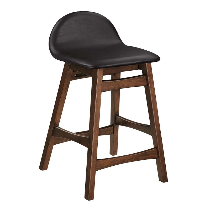 Modway EEI-6556-BRN Juno Wood Counter Stool - Set of 2, Brown image number 0