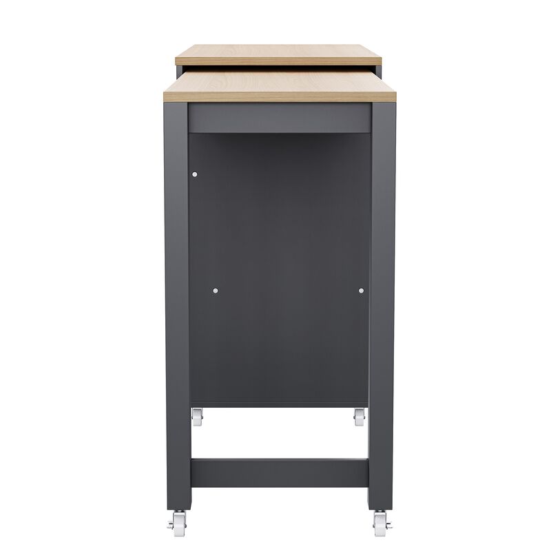 Prafmu Kitchen Island with Extendable Dining Table image number 8
