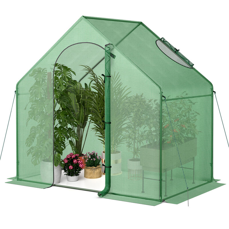 Portable Outdoor Warm House with PE Cover and Roll-up Zippered Door image number 3