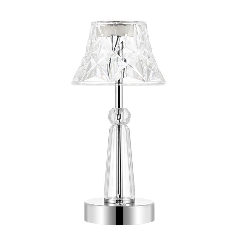 Madelyn Bohemian Classic Acrylic Rechargeable Integrated Portable LED Table Lamp