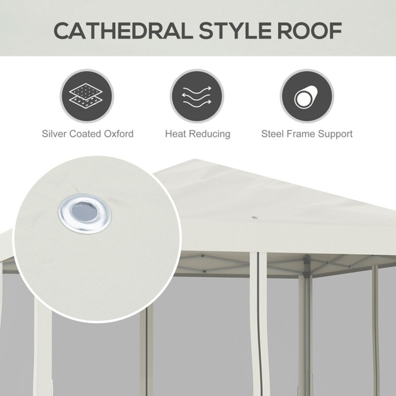 Instant Pop Up Canopy Tent with Mesh Netting Height Adjustable and Portable