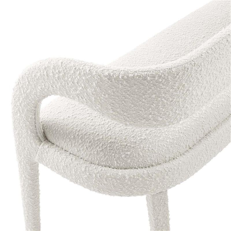 Modway Pinnacle Boucle Fabric Accent Bench in Black image number 6