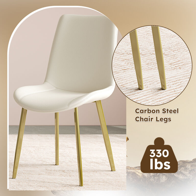 GOODSILO Modern Industrial Design Dining Chairs Set of Four with Ergonomic Comfort image number 6