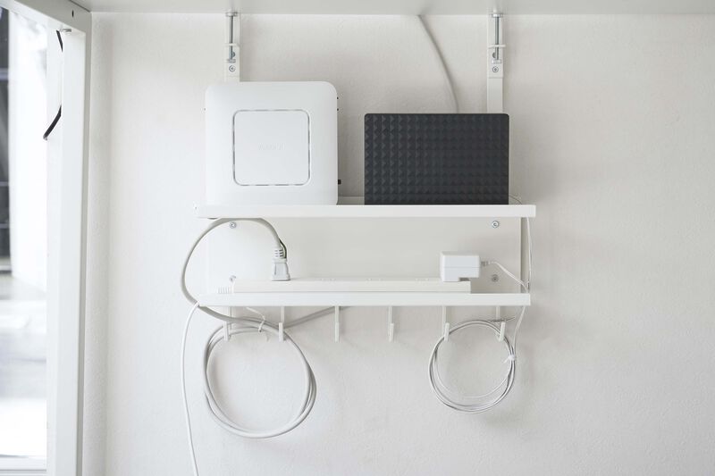 Under-Desk Cable & Router Storage Rack