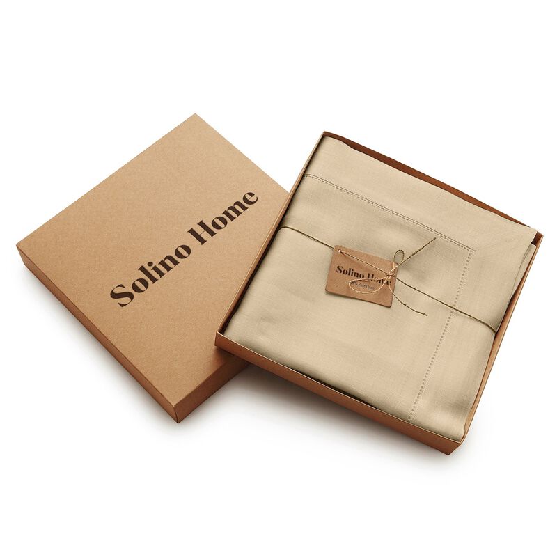 Christmas Linen Tablecloth - Classic Hemstitch, Solino Home