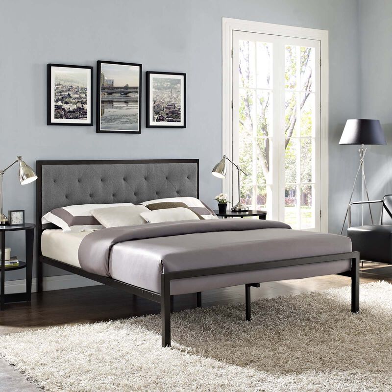 Modway - Mia Queen Fabric Bed image number 1