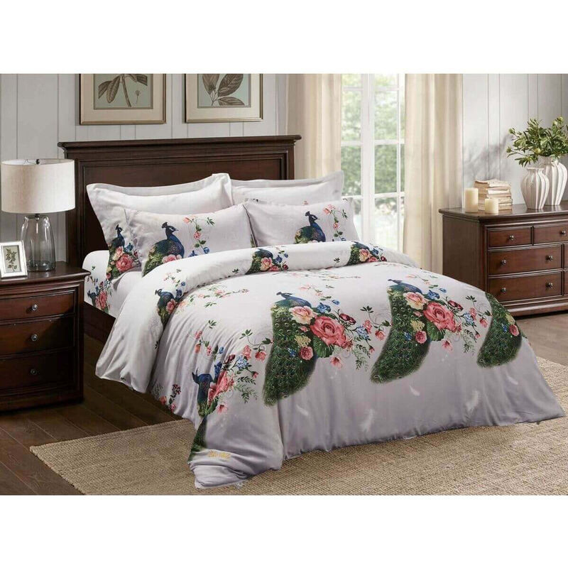 Dolce Mela Duvet Cover Set- Peacock
