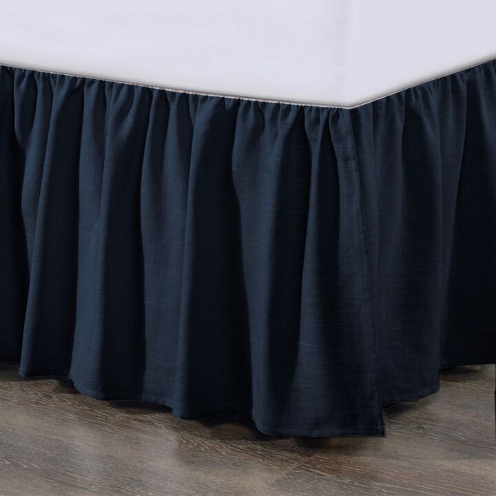 Lily Navy Queen Bed Skirt