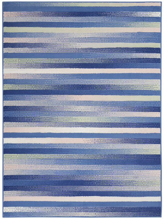 Whimsicle WHS12 Turquoise/Multicolor 6' x 9' Rug