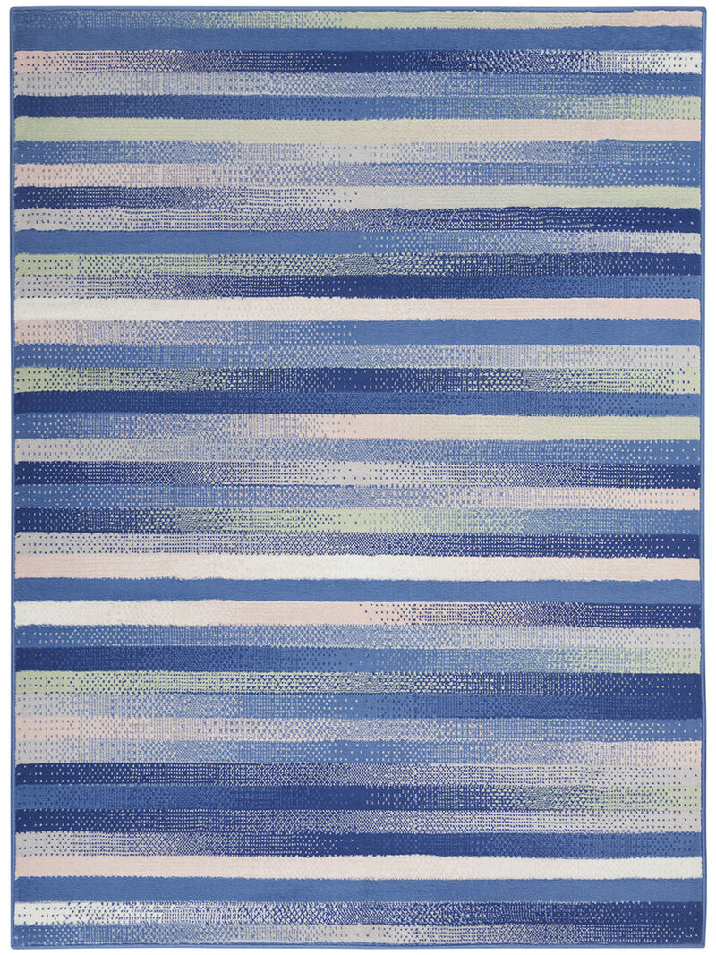 Whimsicle WHS12 Turquoise/Multicolor 6' x 9' Rug