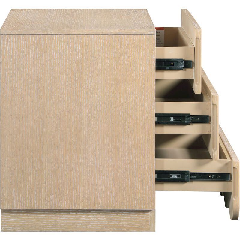 Meridian Furniture Scallop Natural Night Stand