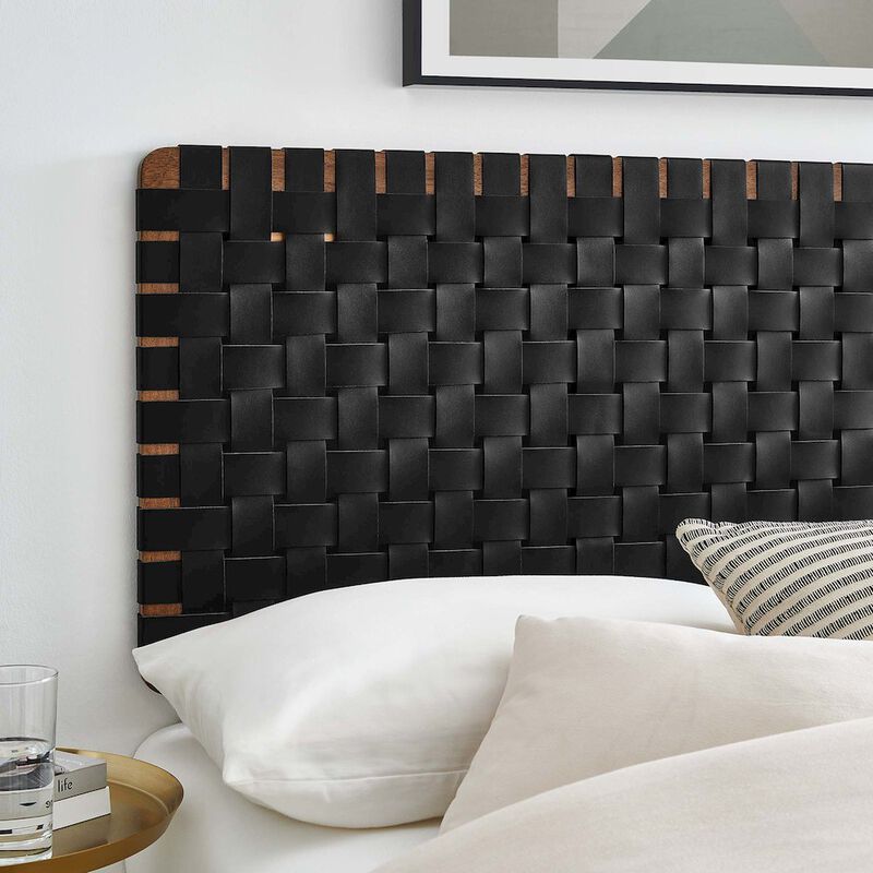 Modway Sparta Weave Vegan Leather Full Headboard