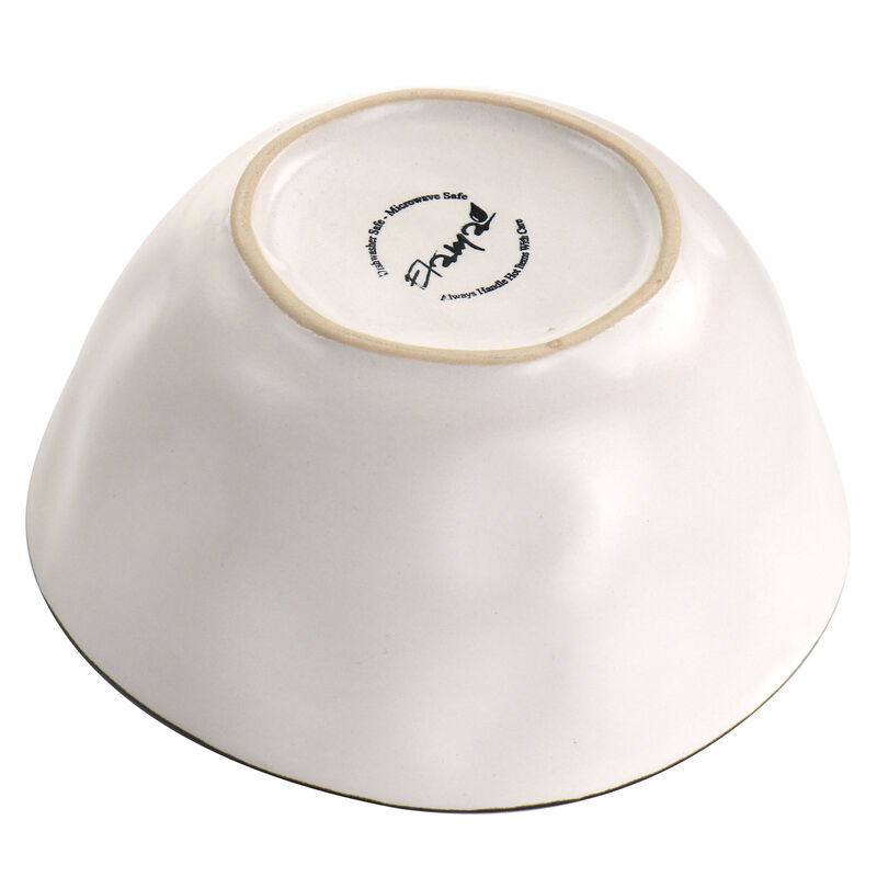 Elama Roman 16 Piece Stoneware Dinnerware Set in Assorted Matte with Gold Rim