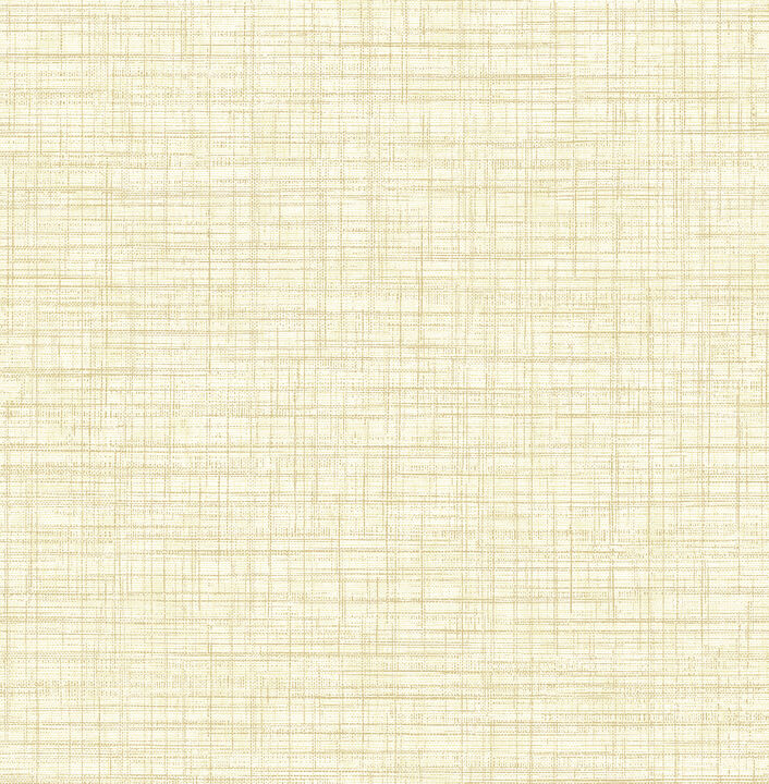Mendocino Light Yellow Linen Wallpaper