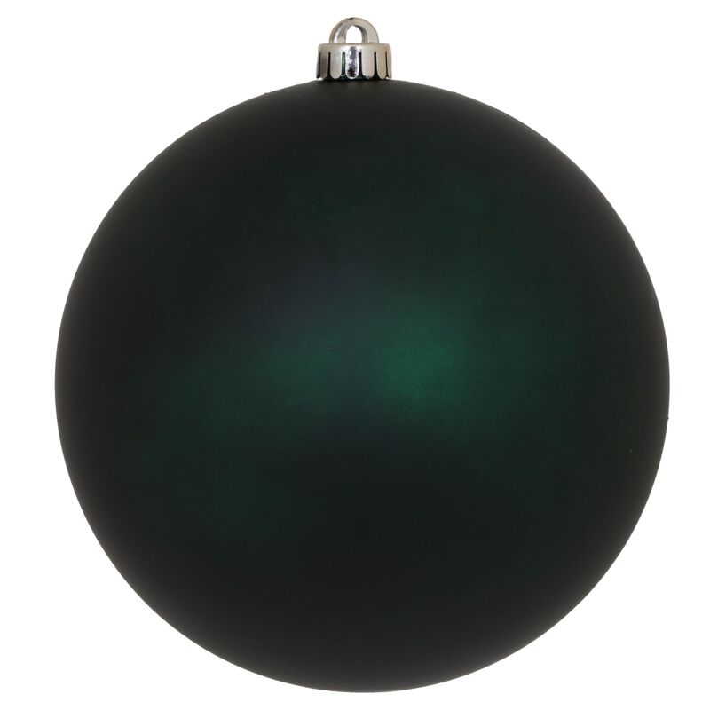 Vickerman 10" Midnight Green Matte Ball Ornament. image number 0