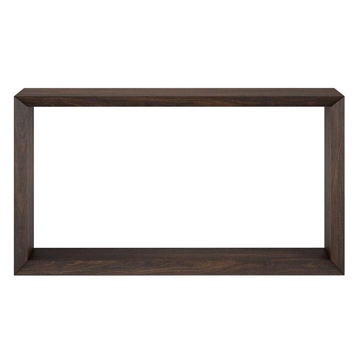 Hudson&Canal Osmond 55 Wide Rectangular Coffee Table in Alder Brown