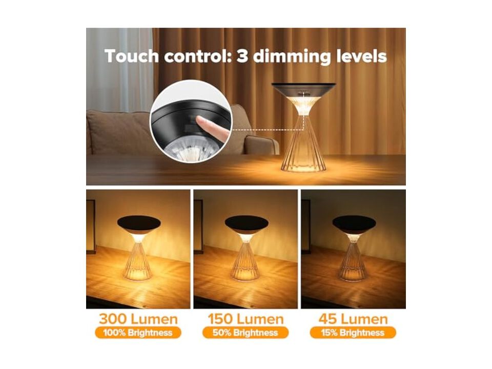 Rechargeable Cordless Waterproof Desk Lamp For Bedroom Desk Patio