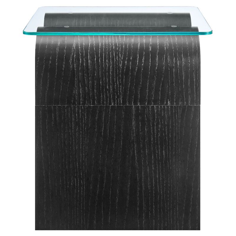Ondine Glass Top Side Table image number 3