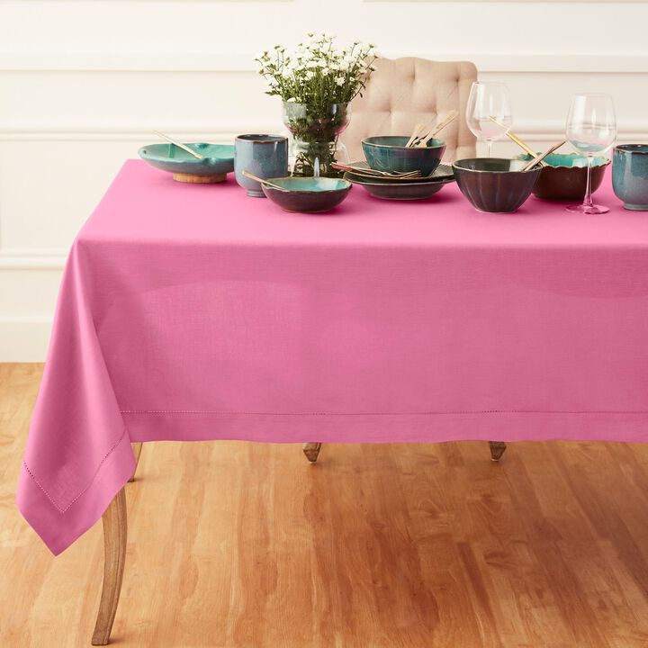 Linen Tablecloth - Classic Hemstitch