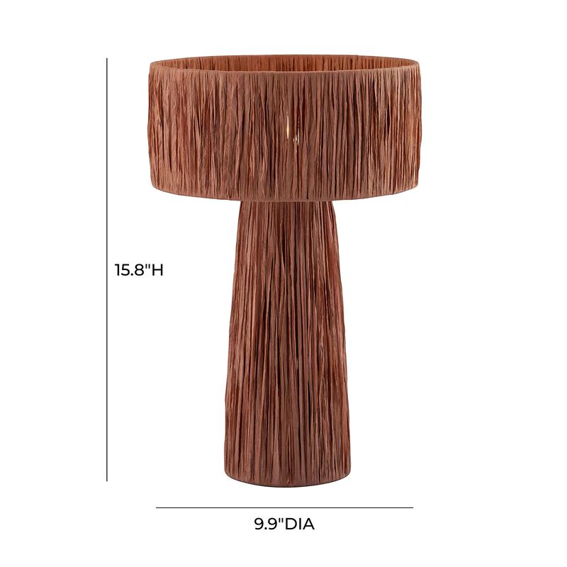 Shelby Raffia Brick Table Lamp image number 6