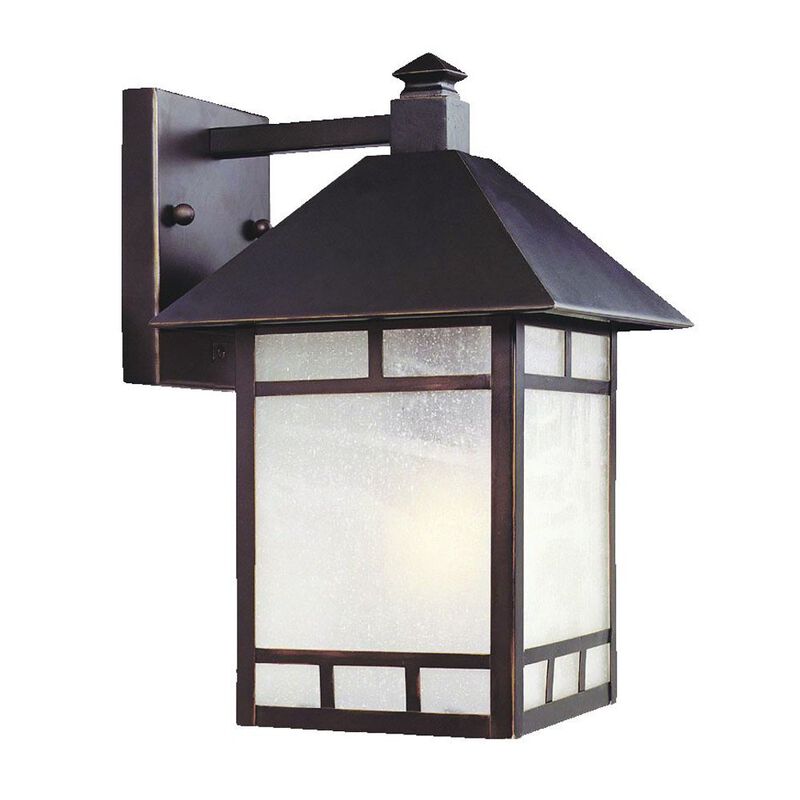 Weather Resistant Frosted Glass Outdoor Wall Lantern Fixture