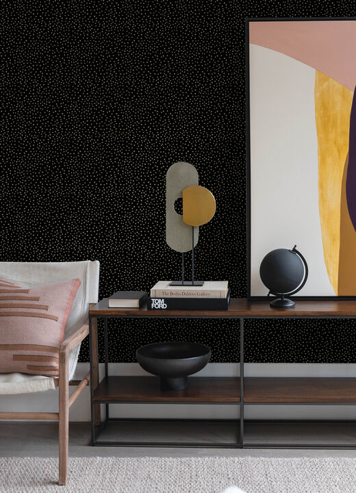 Cassie Gold Petite Polka Wallpaper