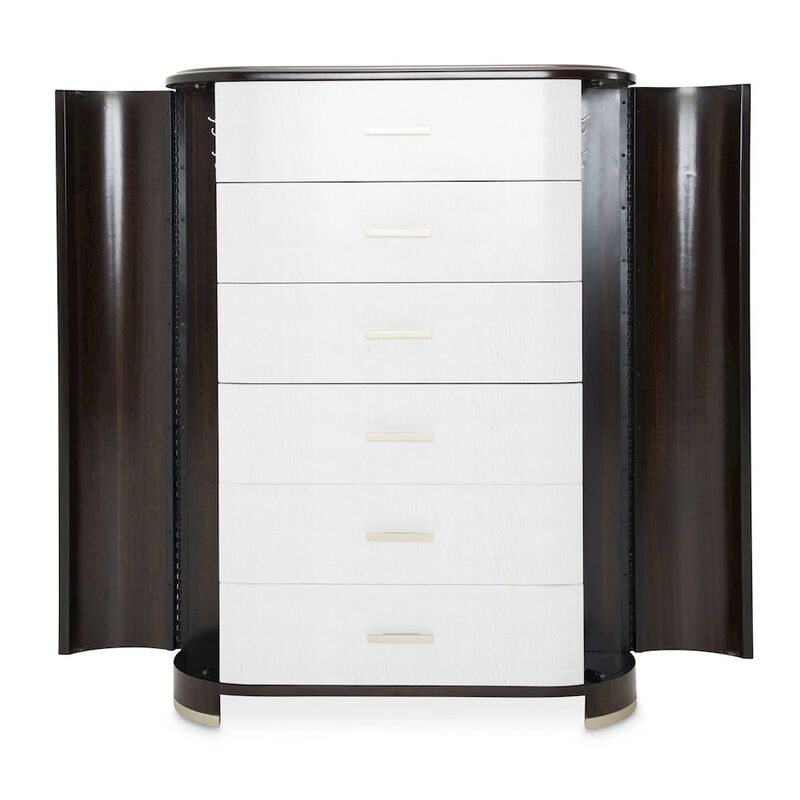 Michael Amini Paris Chic 6-Drawer Chest - Espresso