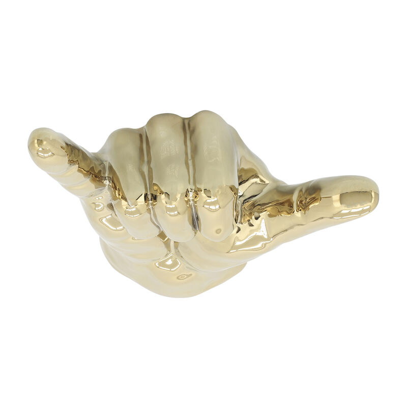 7"h, "hang Loose" Hand, Gold image number 5