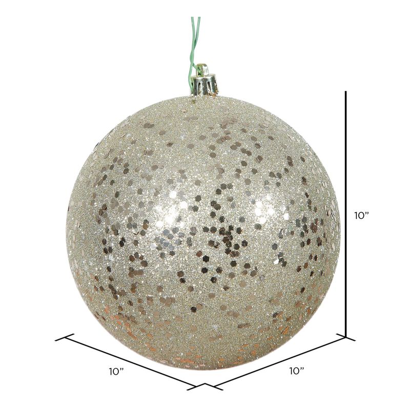 Vickerman Champagne Sequin Ball Drilled Cap - image number 1