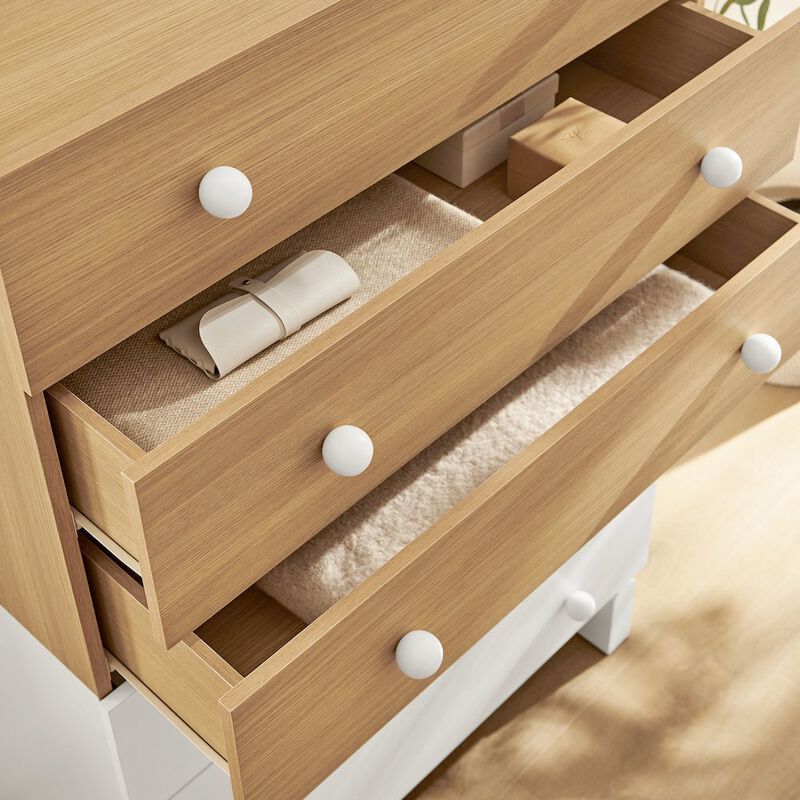 Nolia 6-Drawer Color Block Dresser Chest image number 8