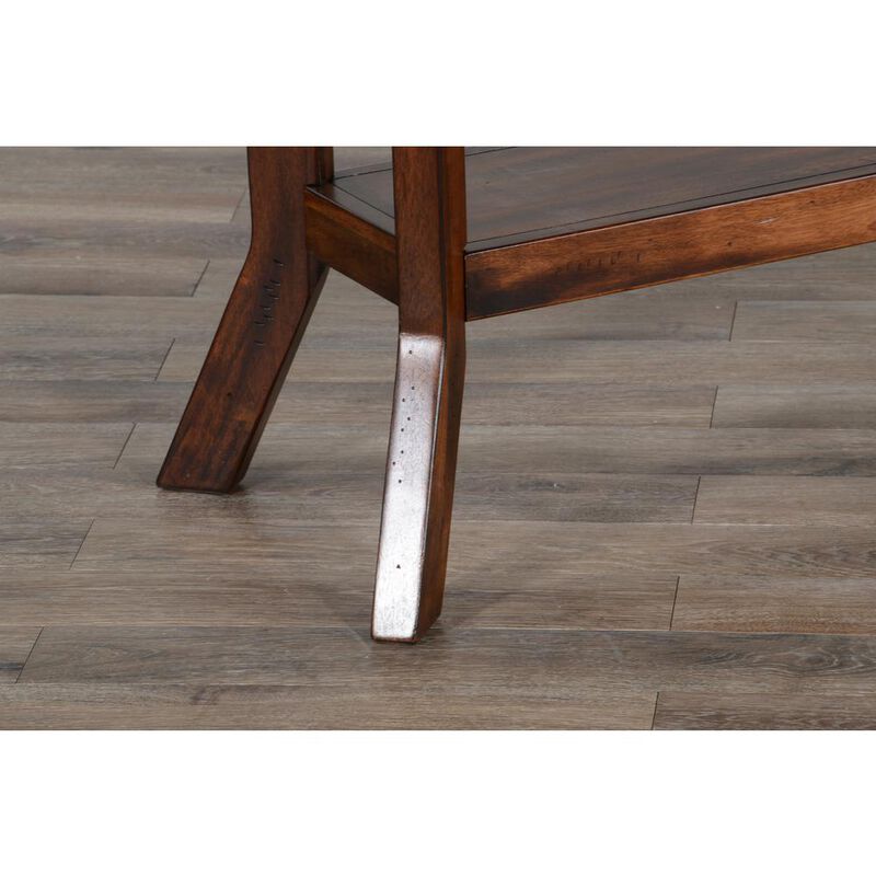 Sunny Designs Santa Fe 48.5 Traditional Wood Sofa Table in Dark Chocolate