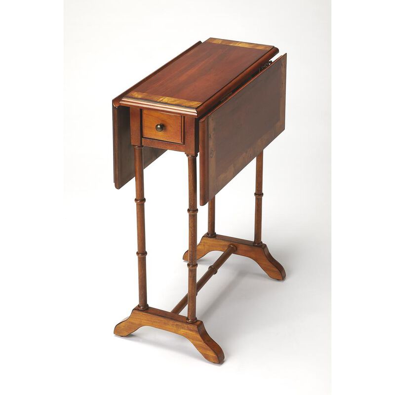 Butler Specialty Company Darrow Drop-Leaf Side Table, Medium Brown