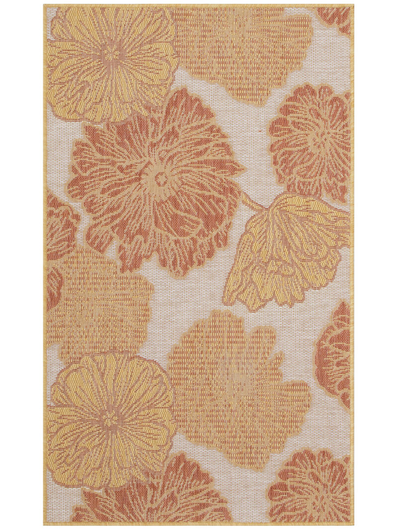 Garden Oasis GOA04 Coral 3' x 5' Rug