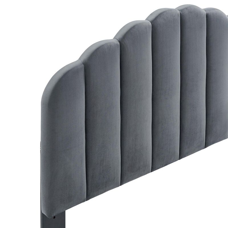 Veronique Performance Velvet Twin Headboard image number 2